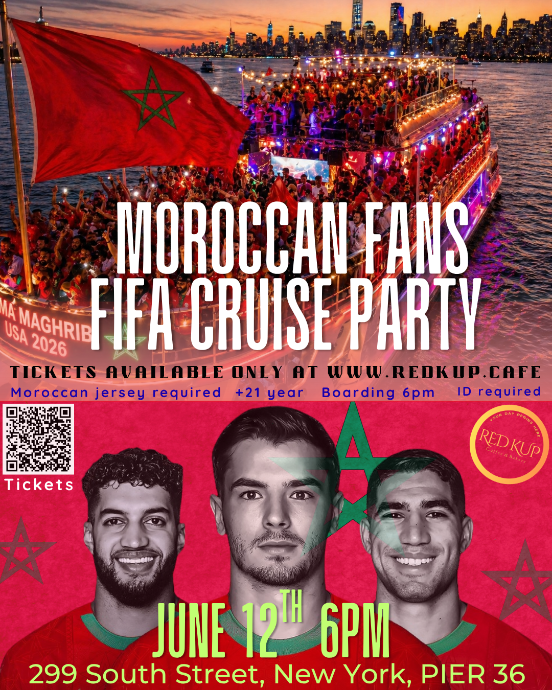 Moroccan Fans FIFA Cruise Party